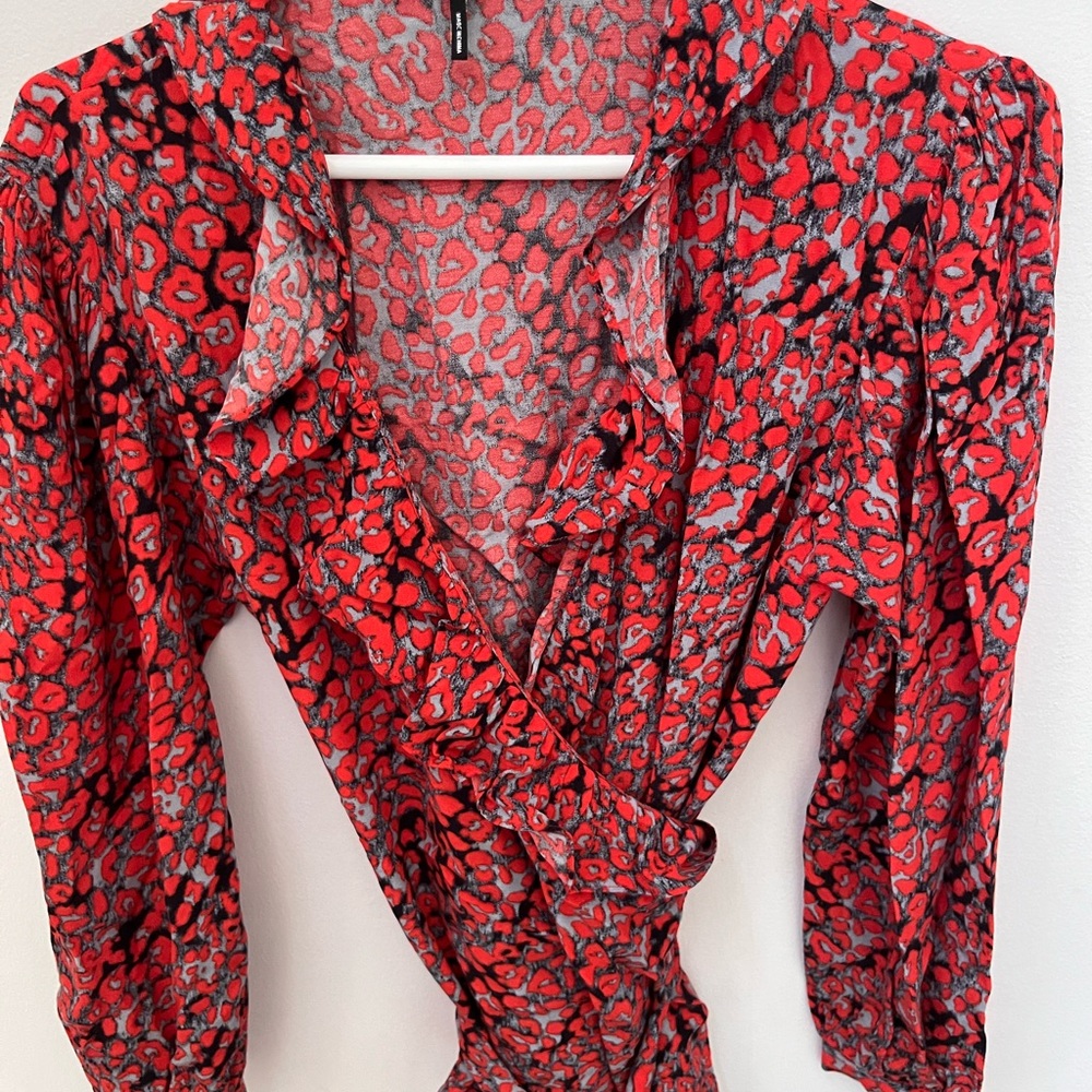 Maje wrap blouse